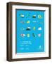 You Know What's Awesome? List (Blue)-Wee Society-Framed Art Print