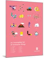 You Know What's Awesome? List (Pink)-Wee Society-Mounted Art Print