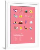 You Know What's Awesome? List (Pink)-Wee Society-Framed Art Print