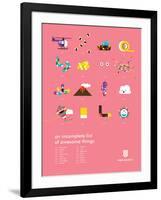 You Know What's Awesome? List (Pink)-Wee Society-Framed Art Print