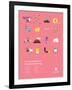 You Know What's Awesome? List (Pink)-Wee Society-Framed Art Print