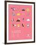 You Know What's Awesome? List (Pink)-Wee Society-Framed Art Print