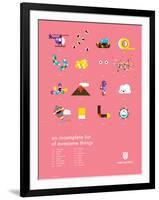 You Know What's Awesome? List (Pink)-Wee Society-Framed Art Print