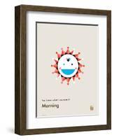 You Know What's Awesome? Morning (Gray)-Wee Society-Framed Art Print