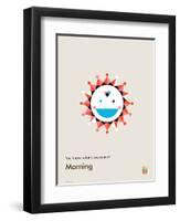 You Know What's Awesome? Morning (Gray)-Wee Society-Framed Art Print