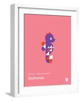 You Know What's Awesome? Seahorses (Pink)-Wee Society-Framed Art Print