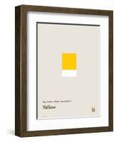 You Know What's Awesome? Yellow (Gray)-Wee Society-Framed Art Print