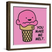 You Make Me Melt-Todd Goldman-Framed Art Print