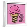 You Make Me Melt-Todd Goldman-Framed Art Print