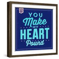 You Make My Heart Pound 1-Lorand Okos-Framed Art Print