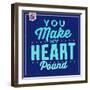 You Make My Heart Pound 1-Lorand Okos-Framed Art Print