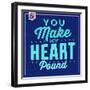 You Make My Heart Pound 1-Lorand Okos-Framed Art Print