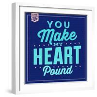 You Make My Heart Pound 1-Lorand Okos-Framed Art Print