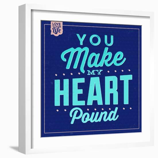 You Make My Heart Pound 1-Lorand Okos-Framed Art Print