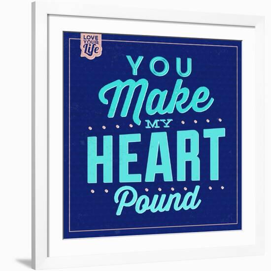 You Make My Heart Pound 1-Lorand Okos-Framed Art Print