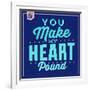 You Make My Heart Pound 1-Lorand Okos-Framed Art Print