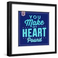 You Make My Heart Pound 1-Lorand Okos-Framed Art Print