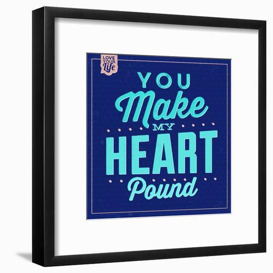 You Make My Heart Pound 1-Lorand Okos-Framed Art Print