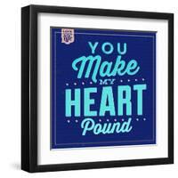 You Make My Heart Pound 1-Lorand Okos-Framed Art Print