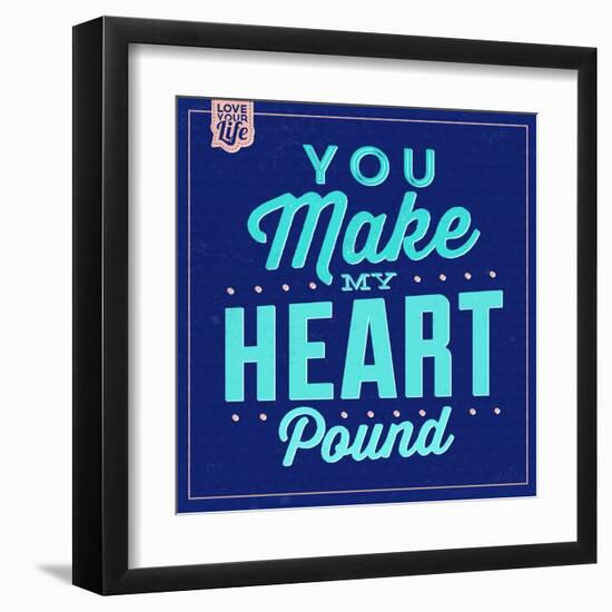 You Make My Heart Pound 1-Lorand Okos-Framed Art Print