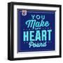 You Make My Heart Pound 1-Lorand Okos-Framed Art Print