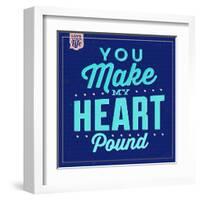 You Make My Heart Pound 1-Lorand Okos-Framed Art Print