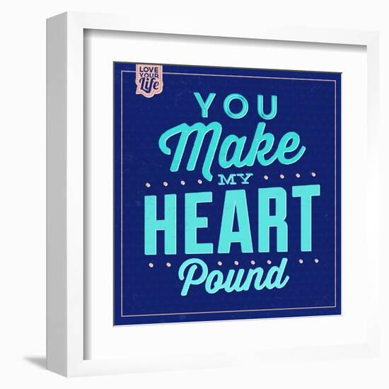 You Make My Heart Pound 1-Lorand Okos-Framed Art Print