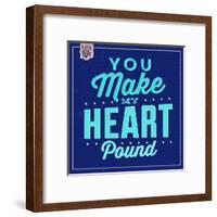 You Make My Heart Pound 1-Lorand Okos-Framed Art Print