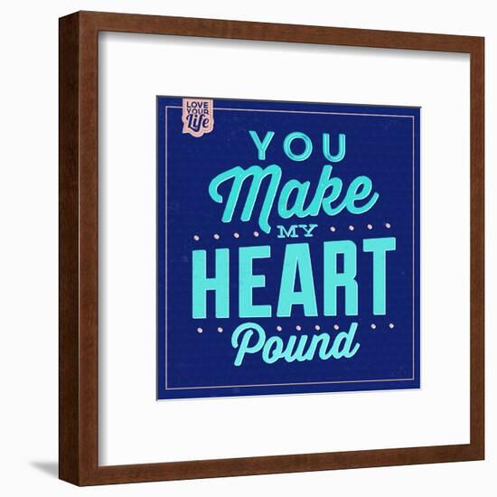 You Make My Heart Pound 1-Lorand Okos-Framed Art Print