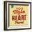 You Make My Heart Pound-Lorand Okos-Framed Art Print