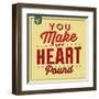 You Make My Heart Pound-Lorand Okos-Framed Art Print