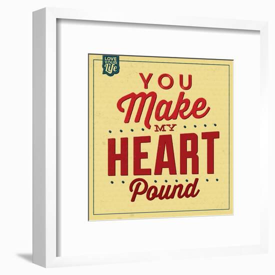 You Make My Heart Pound-Lorand Okos-Framed Art Print