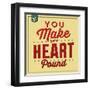 You Make My Heart Pound-Lorand Okos-Framed Art Print