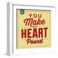 You Make My Heart Pound-Lorand Okos-Framed Art Print