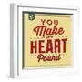 You Make My Heart Pound-Lorand Okos-Framed Art Print