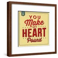 You Make My Heart Pound-Lorand Okos-Framed Art Print