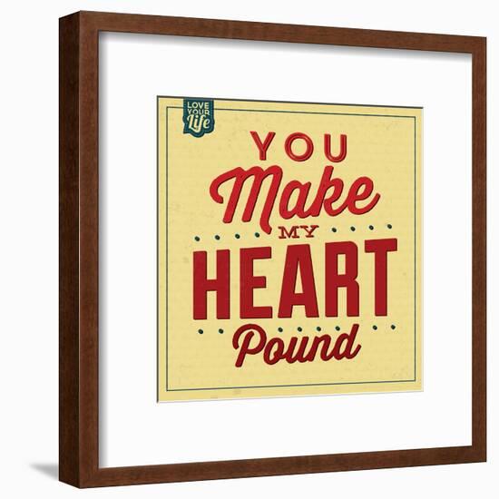 You Make My Heart Pound-Lorand Okos-Framed Art Print