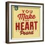 You Make My Heart Pound-Lorand Okos-Framed Art Print