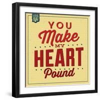 You Make My Heart Pound-Lorand Okos-Framed Art Print