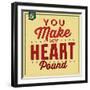You Make My Heart Pound-Lorand Okos-Framed Art Print