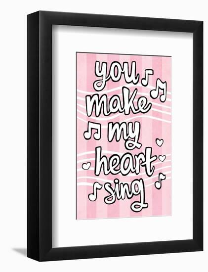 You Make My Heart Sing - Tommy Human Cartoon Print-Tommy Human-Framed Giclee Print