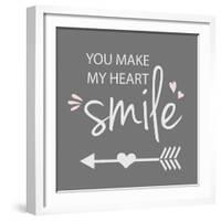 You Make My Heart Smile-Anna Quach-Framed Art Print