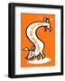 You Make My Tail Wag - Tommy Human Cartoon Print-Tommy Human-Framed Art Print