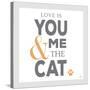 You Me and the Cat-Kimberly Glover-Stretched Canvas