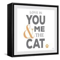 You Me and the Cat-Kimberly Glover-Framed Stretched Canvas
