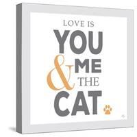You Me and the Cat-Kimberly Glover-Stretched Canvas