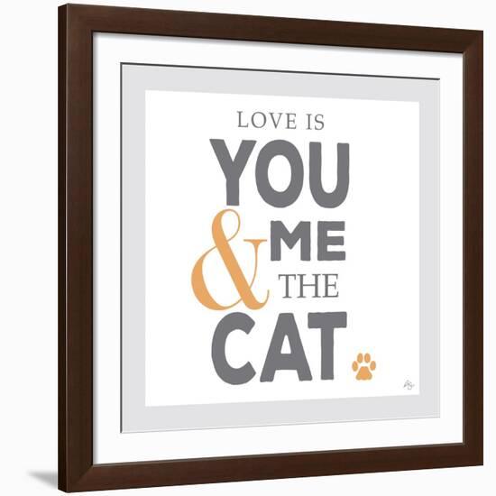 You Me and the Cat-Kimberly Glover-Framed Giclee Print