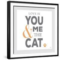 You Me and the Cat-Kimberly Glover-Framed Giclee Print