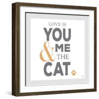 You Me and the Cat-Kimberly Glover-Framed Giclee Print