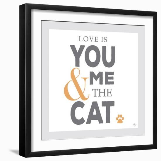 You Me and the Cat-Kimberly Glover-Framed Premium Giclee Print